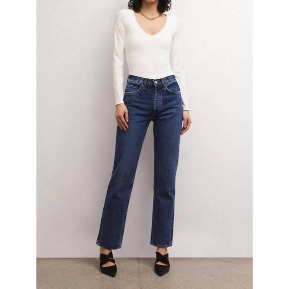 NEW Z SUPPLY so smooth v-neck bodysuit in white - Picture 3 of 4